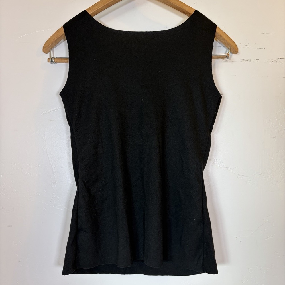 XL Black Women Built-in Bra Tank Tops Thick Sleeveless‎ Casual Shirts - Picture 2 of 5